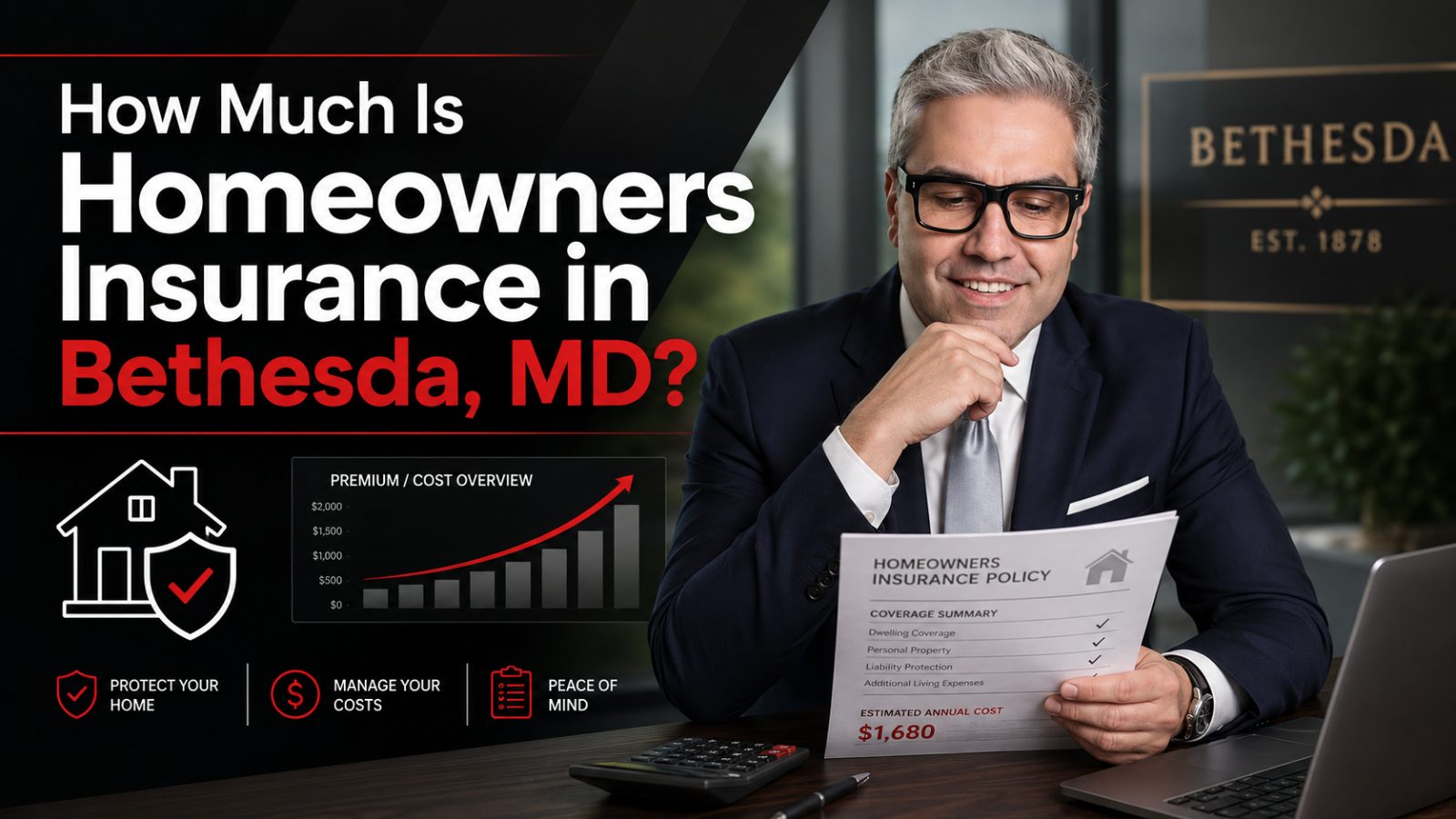 How Much Is Homeowners Insurance in Bethesda, MD?