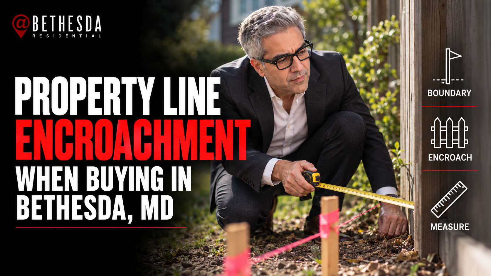 Property Line Encroachment When Buying in Bethesda, MD